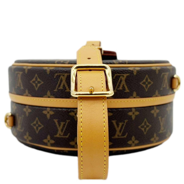 LOUIS VUITTON Petite Boite Chapeau Monogram Canvas Shoulder Bag Brown