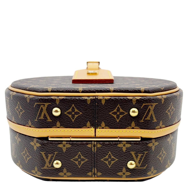 LOUIS VUITTON Petite Boite Chapeau Monogram Canvas Shoulder Bag Brown