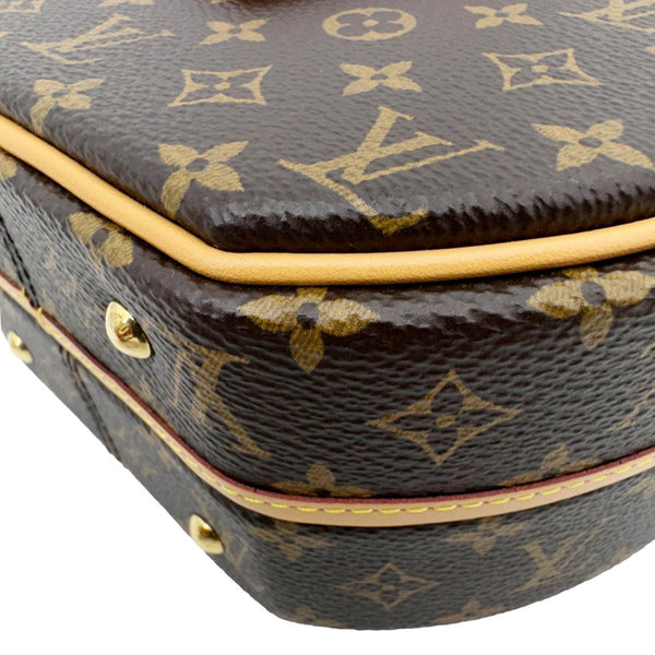 LOUIS VUITTON Petite Boite Chapeau Monogram Canvas Shoulder Bag Brown