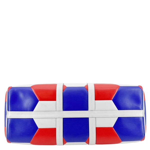 LOUIS VUITTON Keepall 50 FIFA Cup Bandouliere Leather Travel Bag Multicolor