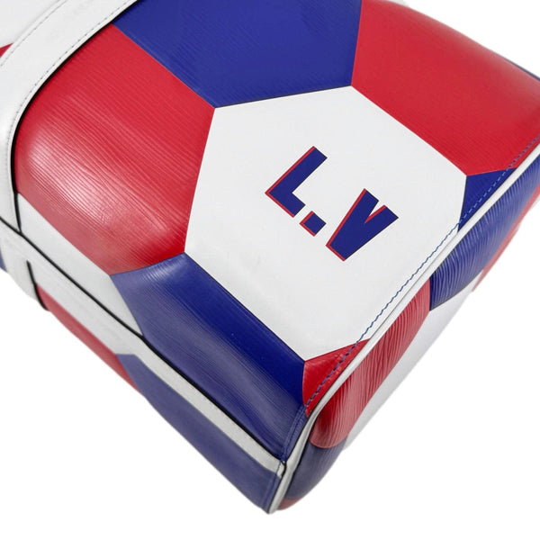 LOUIS VUITTON Keepall 50 FIFA Cup Bandouliere Leather Travel Bag Multicolor