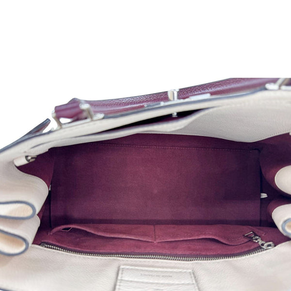 LOUIS VUITTON Lockme Day Calfskin Leather Tote Bag Cream