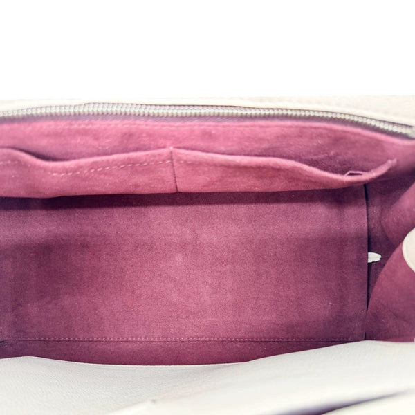 LOUIS VUITTON Lockme Day Calfskin Leather Tote Bag Cream