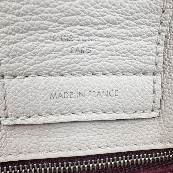 LOUIS VUITTON Lockme Day Calfskin Leather Tote Bag Cream