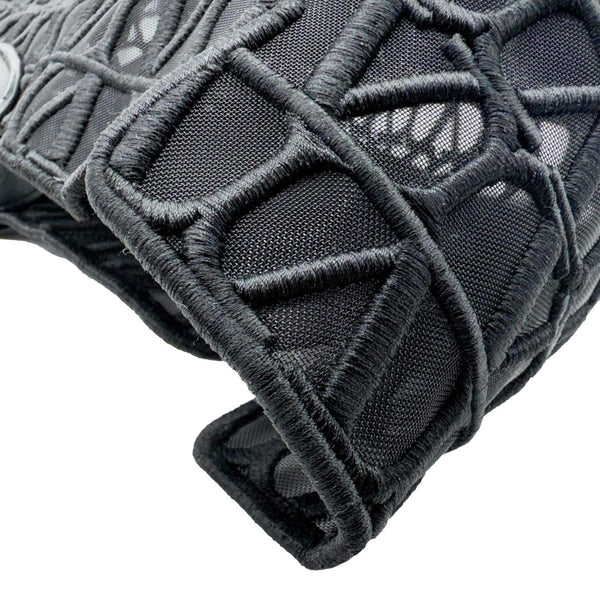 VALENTINO Le Troisieme Mesh Canvas Tote Bag Black