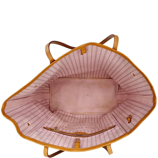 LOUIS VUITTON Neverfull Saint Tropez Monogram Canvas Tote Bag Rose Ballerine