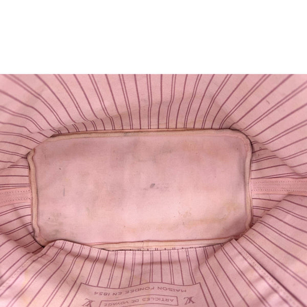 LOUIS VUITTON Neverfull Saint Tropez Monogram Canvas Tote Bag Rose Ballerine