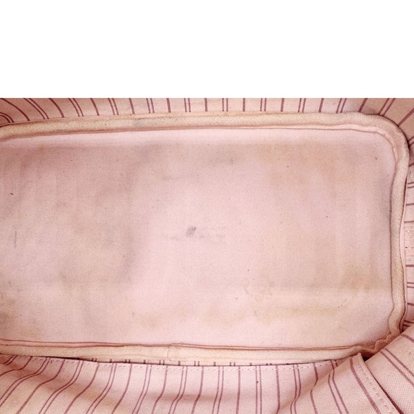 LOUIS VUITTON Neverfull Saint Tropez Monogram Canvas Tote Bag Rose Ballerine