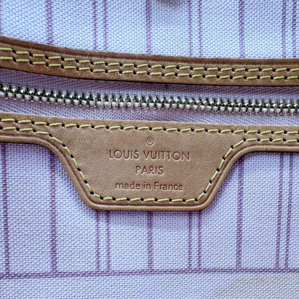 LOUIS VUITTON Neverfull Saint Tropez Monogram Canvas Tote Bag Rose Ballerine