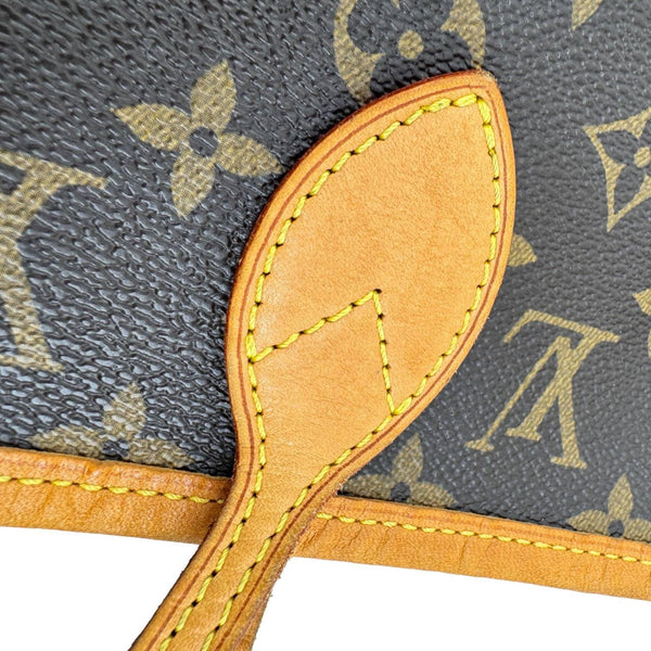 LOUIS VUITTON Neverfull MM Monogram Canvas Shoulder Bag Brown