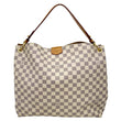 LOUIS VUITTON Graceful MM Damier Azur Hobo Shoulder Bag White