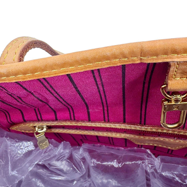 LOUIS VUITTON Neverfull MM Monogram Canvas Shoulder Bag Brown