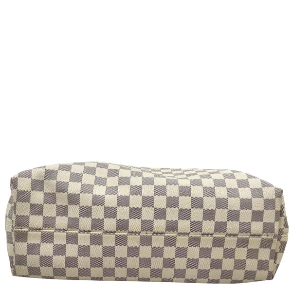 LOUIS VUITTON Graceful MM Damier Azur Hobo Shoulder Bag White