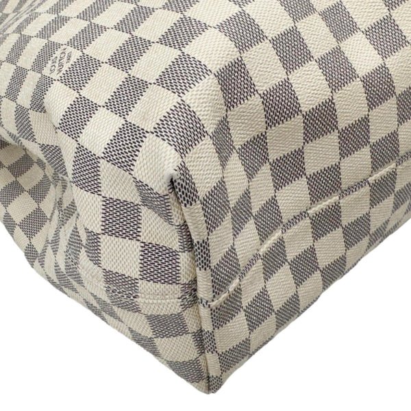 LOUIS VUITTON Graceful MM Damier Azur Hobo Shoulder Bag White