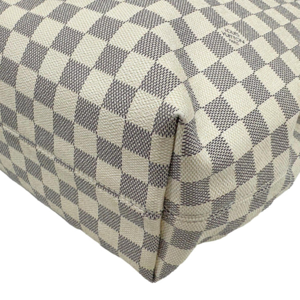 LOUIS VUITTON Graceful MM Damier Azur Hobo Shoulder Bag White