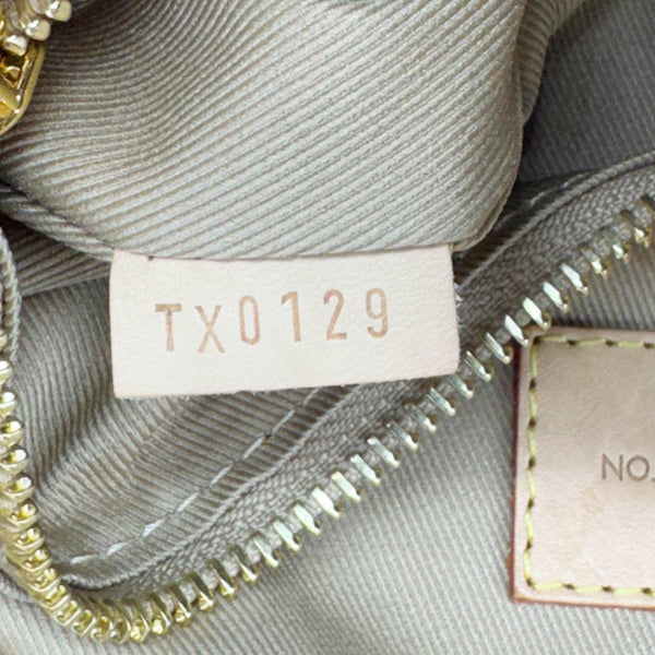 LOUIS VUITTON Graceful MM Damier Azur Hobo Shoulder Bag White