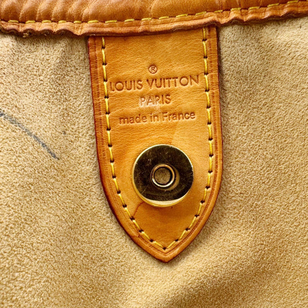 LOUIS VUITTON Galliera PM Monogram Canvas Shoulder Bag Brown