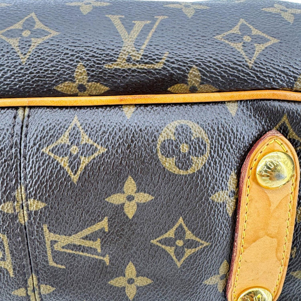 LOUIS VUITTON Galliera PM Monogram Canvas Shoulder Bag Brown