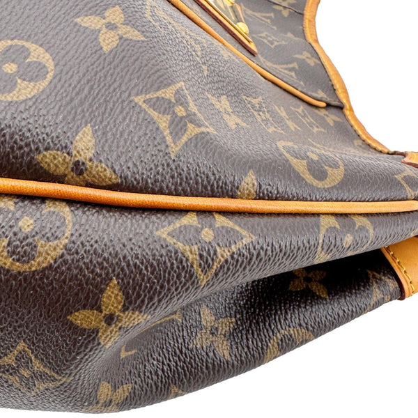 LOUIS VUITTON Galliera PM Monogram Canvas Shoulder Bag Brown