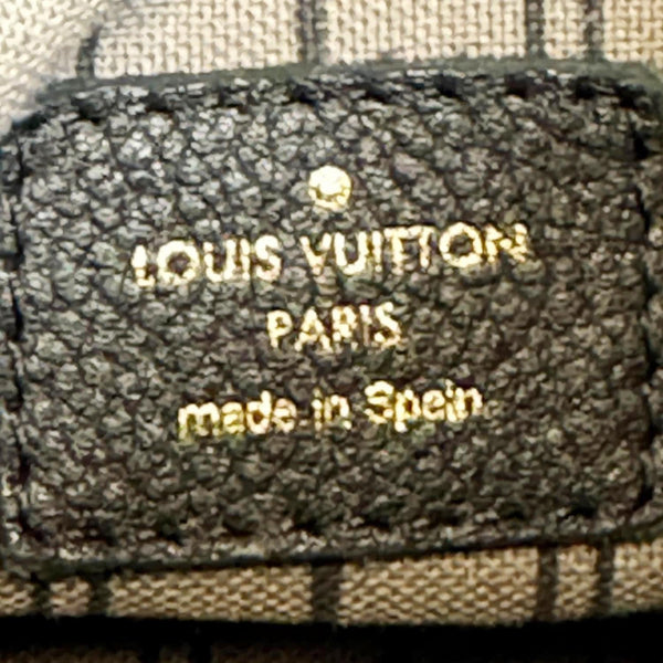 LOUIS VUITTON Artsy MM Monogram Empreinte Leather Hobo Bag Black