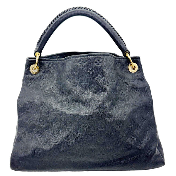 LOUIS VUITTON Artsy MM Monogram Empreinte Leather Hobo Bag Black
