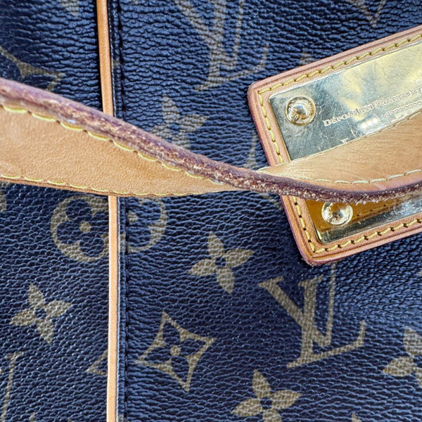 LOUIS VUITTON Galliera PM Monogram Canvas Shoulder Bag Brown