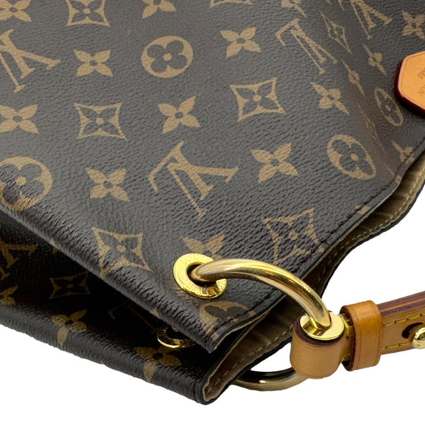 LOUIS VUITTON Graceful MM Monogram Canvas Shoulder Bag Brown