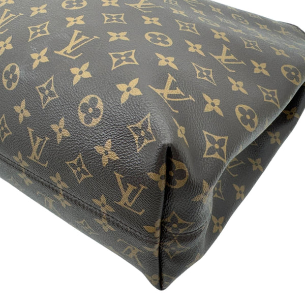 LOUIS VUITTON Graceful MM Monogram Canvas Shoulder Bag Brown