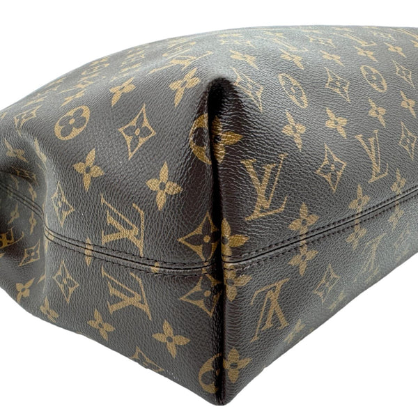 LOUIS VUITTON Graceful MM Monogram Canvas Shoulder Bag Brown