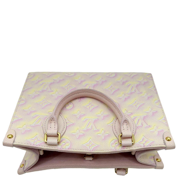LOUIS VUITTON Stardust Onthego PM Monogram Empreinte Tote Bag Light Pink