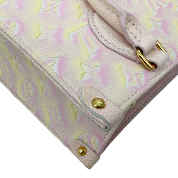 LOUIS VUITTON Stardust Onthego PM Monogram Empreinte Tote Bag Light Pink