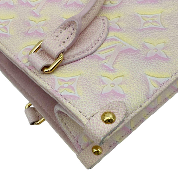LOUIS VUITTON Stardust Onthego PM Monogram Empreinte Tote Bag Light Pink