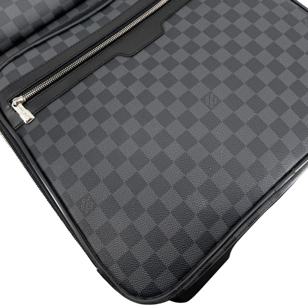 LOUIS VUITTON Pegase 55 Damier Graphite Business Suitcase Travel Bag Black