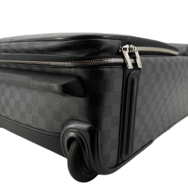 LOUIS VUITTON Pegase 55 Damier Graphite Business Suitcase Travel Bag Black