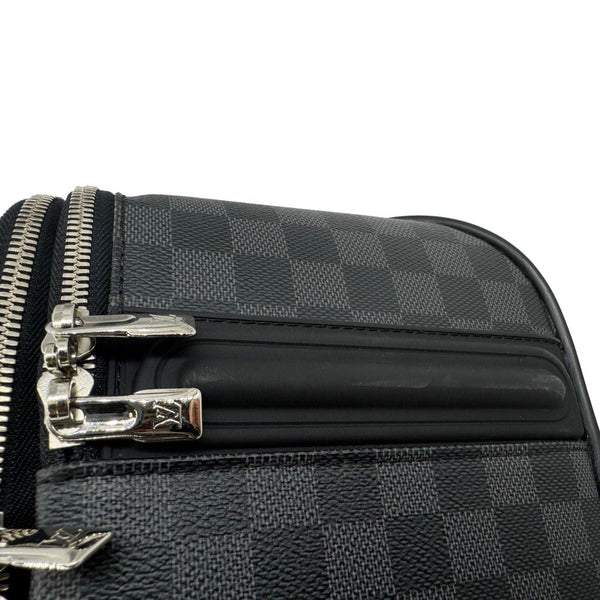 LOUIS VUITTON Pegase 55 Damier Graphite Business Suitcase Travel Bag Black