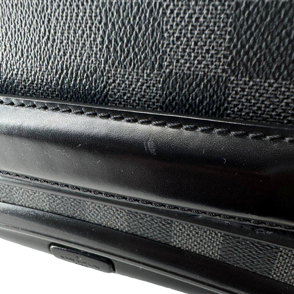 LOUIS VUITTON Pegase 55 Damier Graphite Business Suitcase Travel Bag Black