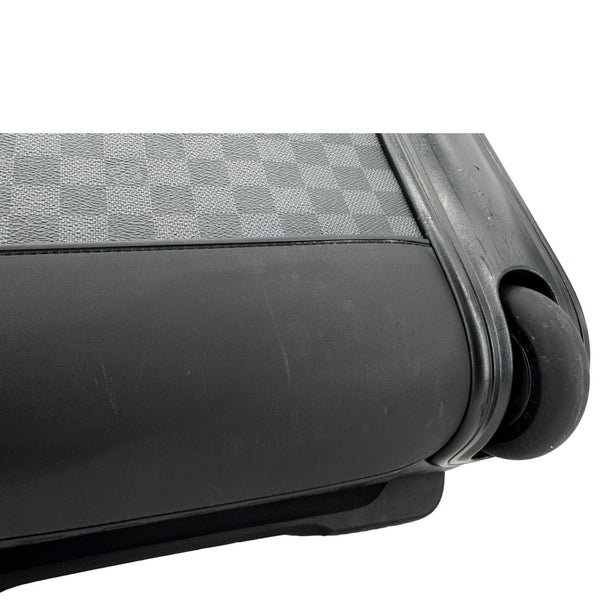 LOUIS VUITTON Pegase 55 Damier Graphite Business Suitcase Travel Bag Black