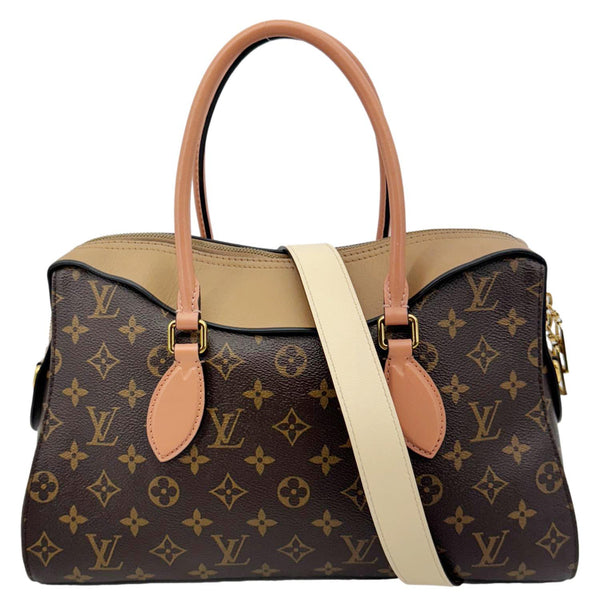 LOUIS VUITTON Tuileries Monogram Canvas Shoulder Bag Sesame