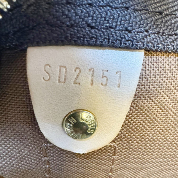 LOUIS VUITTON Keepall 60 Bandouliere Monogram Canvas Travel Bag Brown