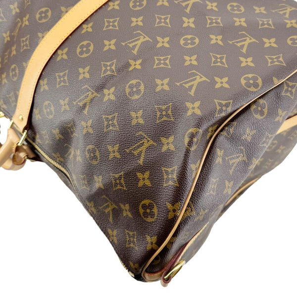 LOUIS VUITTON Keepall 60 Bandouliere Monogram Canvas Travel Bag Brown