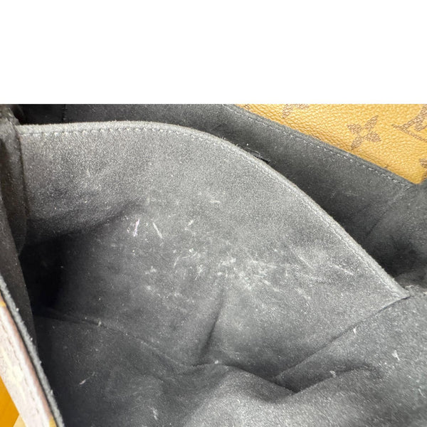 LOUIS VUITTON Metis Pochette Reverse Monogram Canvas Crossbody Bag Brown