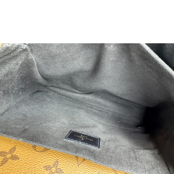 LOUIS VUITTON Metis Pochette Reverse Monogram Canvas Crossbody Bag Brown