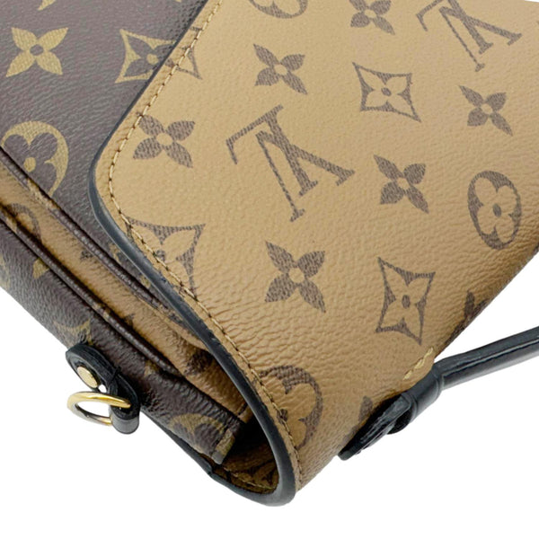 LOUIS VUITTON Metis Pochette Reverse Monogram Canvas Crossbody Bag Brown