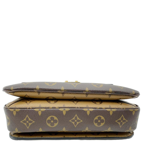 LOUIS VUITTON Metis Pochette Reverse Monogram Canvas Crossbody Bag Brown