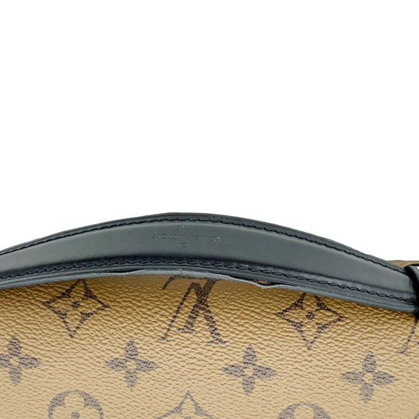 LOUIS VUITTON Metis Pochette Reverse Monogram Canvas Crossbody Bag Brown
