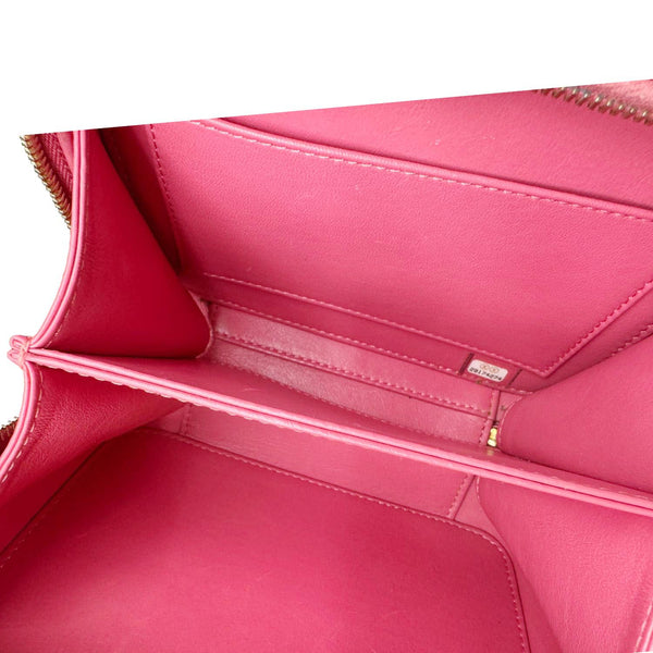 CHANEL Vanity Case Filigree CC Small Caviar Quilted Shoulder Bag Pink