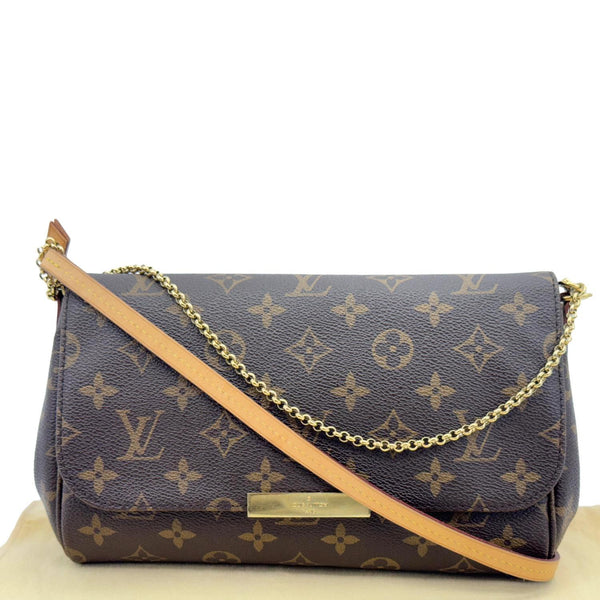 LOUIS VUITTON Favorite PM Monogram Canvas Shoulder Bag Brown