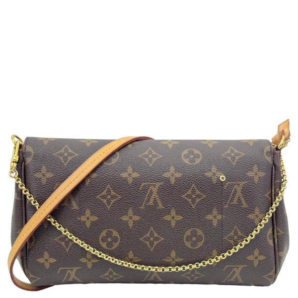 LOUIS VUITTON Favorite PM Monogram Canvas Shoulder Bag Brown