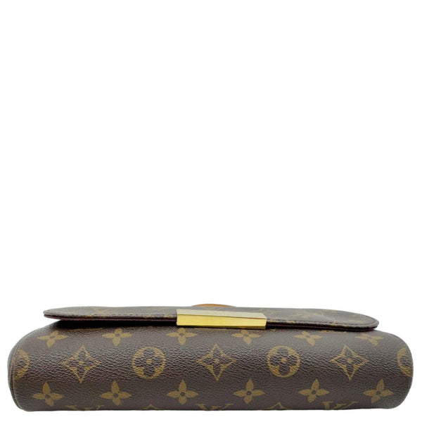 LOUIS VUITTON Favorite PM Monogram Canvas Shoulder Bag Brown
