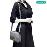 CHRISTIAN DIOR 30 Montaigne Flap Gradient Leather Crossbody Bag Grey